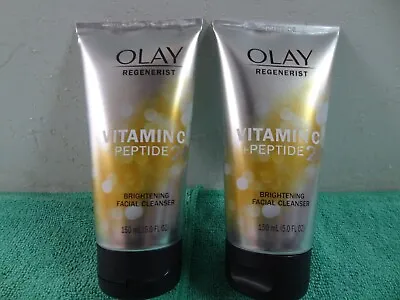 Olay Regenerist Vitamin C + Peptide 24 Brightening Facial Cleanser LOT OF 2 • $15.49