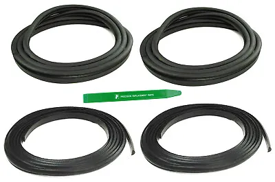 Black Rear Quarter Window Weatherstrip Set W/Lockstrip & Tool 1974-91 K5 BLAZER • $139.99