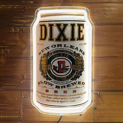 Dixie Beer Can LED Neon Sign - Vintage Style Bar Pub Man Cave Light K1 • $49.90