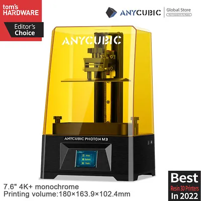 $329 • Buy ANYCUBIC Photon M3 Resin 3D Printer 7.6 Ultra 4K Mono LCD 425 X 269 X 256mm