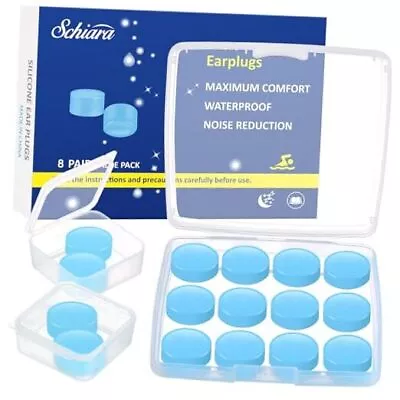 Ear Plugs For Sleeping 8 Pair(16 Pieces) Moldable Noise 16 Count (Pack Of 1) • $17.03