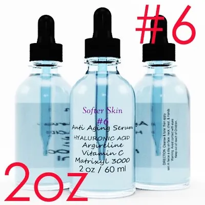 #6 2 OZ 100% Pure Hyaluronic Acid With Vitamin C  Argireline & Matrixyl 3000 • $8.29