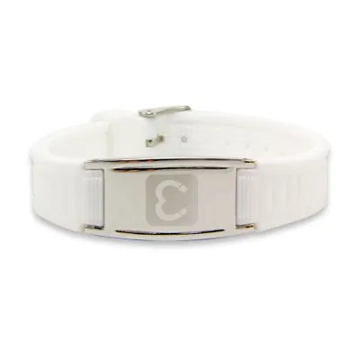 Unisex Rare Earth Magnetic Sports Bracelet For Therapy And Pain Relief - White • £20.33