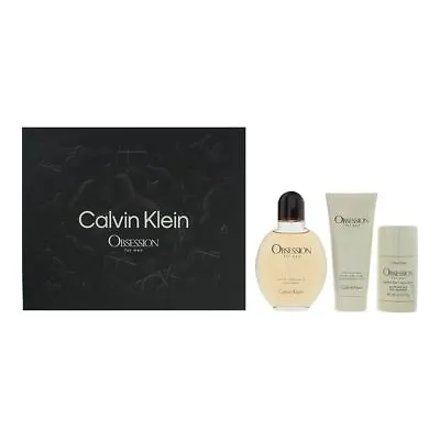 Calvin Klein Obsession For Men 3 Piece Gift Set For Men • £48.47