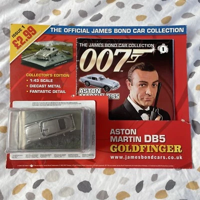 £10 • Buy The James Bond Car Collection Issue 1 Carded Aston Martin Db5 Goldfinger 