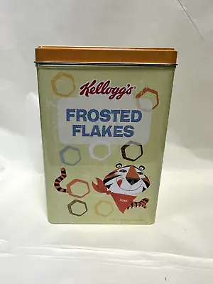 Kelloggs Frosted Flakes Empty Metal  Retro Tin Used • £15