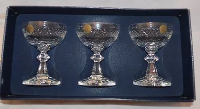 Set Of (3)  Schott Zwiesel Echt Bleikristall Crystal Liqueur Glasses  • $11