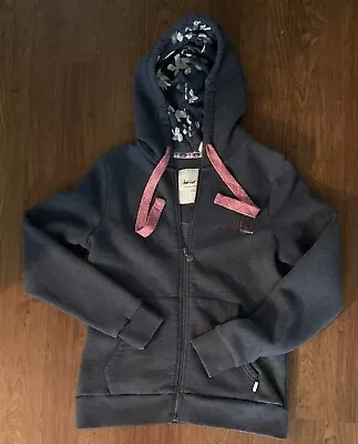 £18.95 • Buy Weird Fish Hoodie Full Zip TALOGA Print Lined Hoodie Navy Ladies Size 10