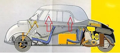 Messerschmitt Kr175-Kr200 Window Handle  • $90