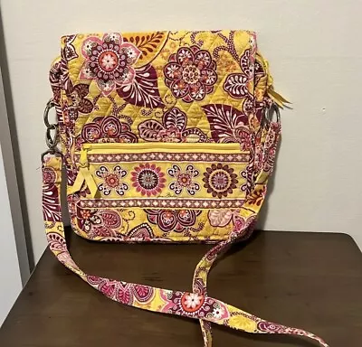 Vera Bradley Crossbody Shoulder Bag Bali Gold Messenger Purse • $14