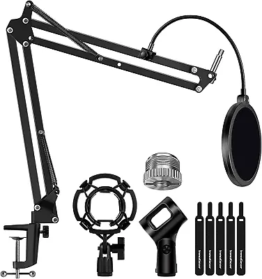 £17 • Buy InnoGear Adjustable Microphone Stand With Mic Pop Filter Windscreen Boom Arm