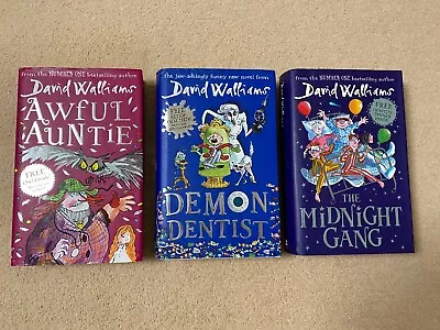 David Walliams Book Bundle X 3 Hardbacks Excellent Condition • £8.49