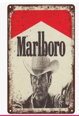 MARLBORO Man METAL CIGARETTE  Vintage Style SIGN Cowboy • $17