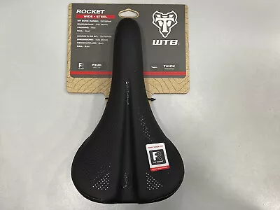 WTB Rocket Wide Steel Rail Thick Padding 150x265mm Saddle (Black) • $71.50