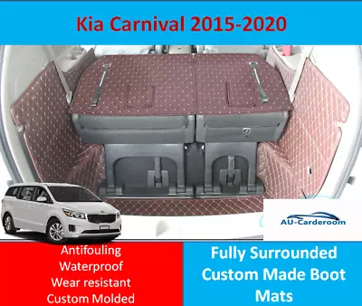 For Kia Carnival 2015-2020 Custom Made Trunk Boot Mats Liner Cargo Mat Cover  • $149