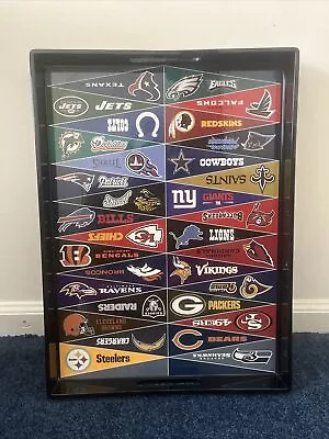 Pottery Barn NFL Serving Tray Approx 19X14” All 32 Team Pennants W/Handles • $49.99