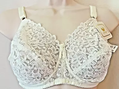 NWT Wacoal 85219 Floral  Embroidery  Soft Cup  38 B  Ivory No Unwire MRP  $46.00 • $35.95