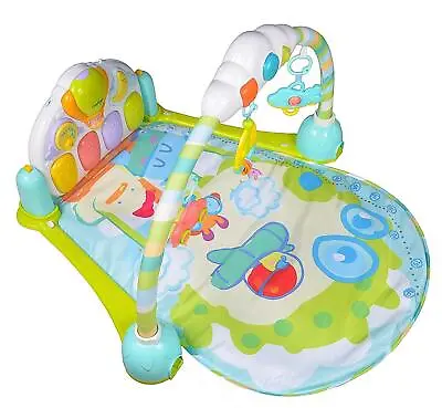 £19.99 • Buy Venture Mini Me And Friends Kick And Play Mat Piano Gym 3in1 Baby Activity Blue