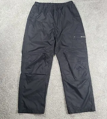 Stearns Dry Wear Rain Pants Men's Large W32 X L31 Black Pull-On Golf Walking • $13.95