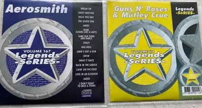 2 CDG LEGENDS KARAOKE DISCS 1980's AEROSMITH GUNS N ROSES & MOTLEY CRUE CD+G . • $18.15