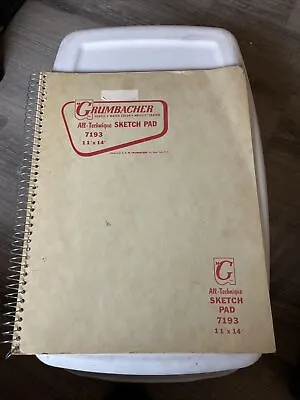 Vintage Grumbacher Sketch Pad All - Technique (7193) 8 1/2  X 11  Made In USA • $35