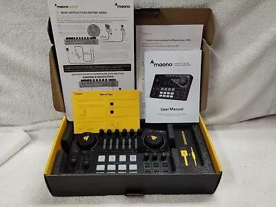 Maono MaonoCaster E2 Podcasting Console Mixer Dual Mic Input Effects AME2 • $85