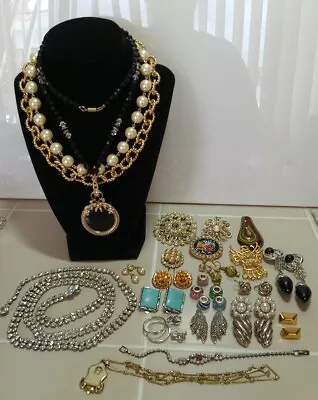 Vintage Now Lot Of Jewelry Signed Unsigned  27 Pc • $50