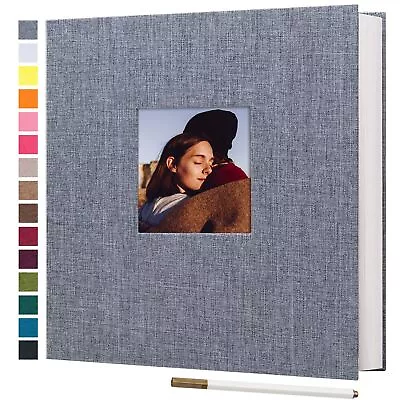 Potricher Large Photo Album Self Adhesive 3x5 4x6 5x7 8x10 Pictures Linen Cov... • $25.89