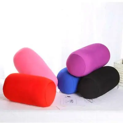 Portable Micro Bead Roll Pillow - Comfort Head Neck Back Waist Support Ideal • £8.47