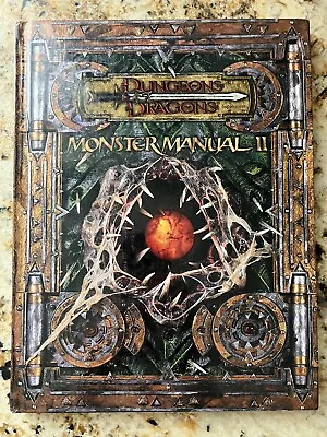 Monster Manual II Dungeons And Dragons Hardcover 1st Print OOP 2002 • $40