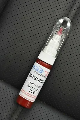 Mitsubishi Rally Red P26 Touch Up Pen Bottle Brush Repair Paint Chip Scratch • $23.33