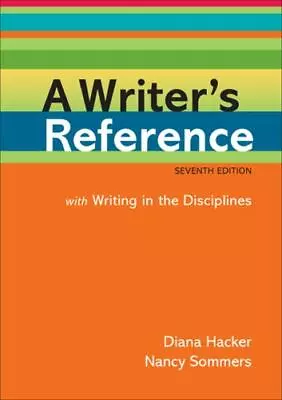 A Writer's Reference: With Writing In- Plastic Comb 9780312601447 Diana Hacker • $3.96