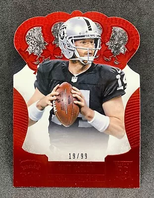 2013 Panini Crown Royale Matt McGloin Red Die-Cut SP /99 Raiders #169 Rookie RC • $7.99