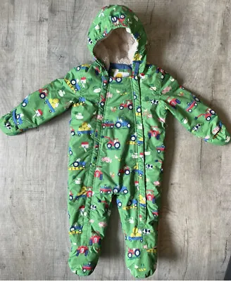 Baby Boden Boys SnowsuitAll In OneWaterproof 6-9 Months Excellent • £22