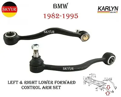 Front Suspension Lower Left & Right Control Arm Set For BMW E24 E28 E32 E34 • $139.33