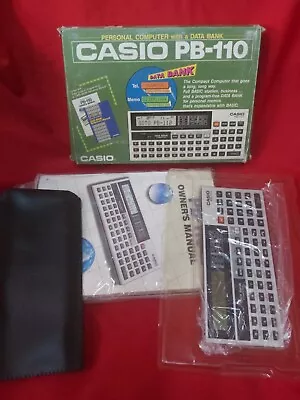 NOS-Vintage Casio PB-110 Personal Computer With Original Box And Manuals  • £161.38