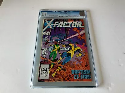 X-factor 1 Cgc 9.6 White Pages Origin 1st Appearance Marvel Comics 1986 • $75.99