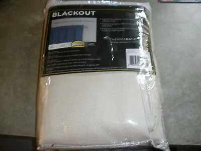 NEW Eclipse Blackout One Rod Pocket Panel 42  X 95  Samara Ivory (O16) • $14.39