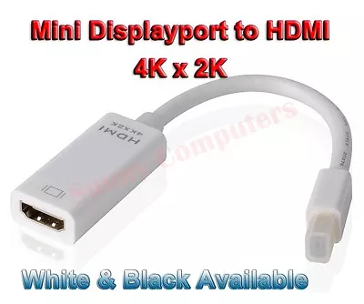 Mini DisplayPort MDP Male To HDMI Female Adapter Cable 4K *2K HD Surface Pro 4 3 • $11.42