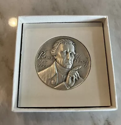 Medallic Art Co Patrick Henry Hall Of Fame .999 Silver Medal 2.22 OZ. • $49.50