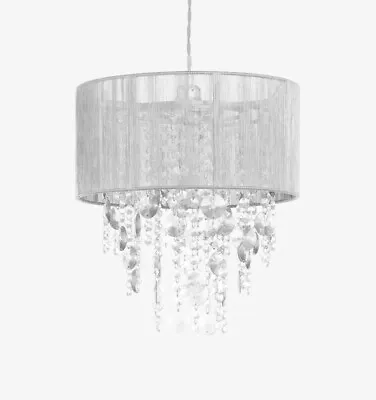 Next Grey Palazzo Easy Fit Pendant Lampshade • £30