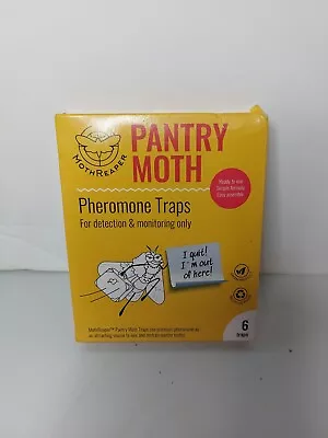 6 X Pantry Moth Traps ~Glue Trap  ~w/ Pheromones ~ Effective Trap ~ Non-Toxic • $11.12