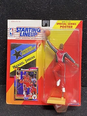 SL211 1992 Starting Lineup Basketball Michael Jordan Warmup Chicago Bulls Ex-Mt+ • $74.95