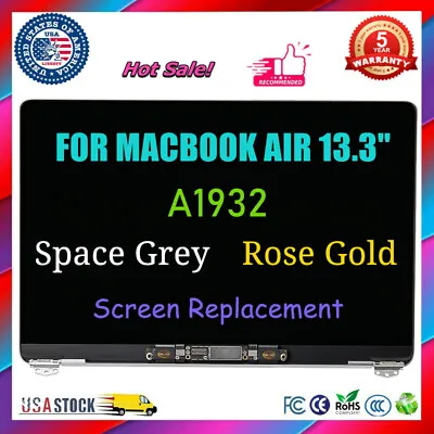 A++ LCD Screen Assembly For MacBook Air Retina 13  A1932 Late 2018 2019 EMC3184 • $185