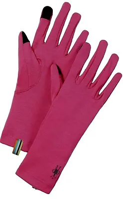 Smartwool Women's Size S Thermal Merino Touchscreen Gloves Pink Liner New • $25.49