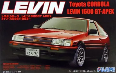 Fujimi 38650 ID-9 1/24 Model Car Kit Toyota Corolla Levin AE86 1600 GT-Apex '83 • $36.93