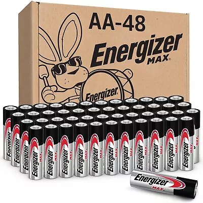 Energizer AA Batteries Max Double A Battery Alkaline 48 Count • $43.95