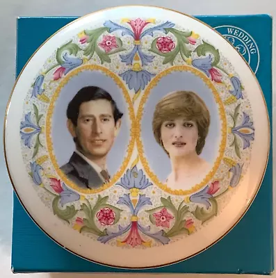 Coalport Original 1981 Charles & Diana Royal Wedding Round Trinket Dish Boxed • £12.95