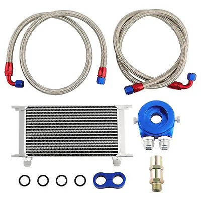 19 Row AN-10AN Engine Oil Cooler Filter Kit For BMW E36 E46 E82 E9X New • $242.74