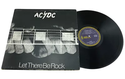 AC/DC Let There Be Rock Vinyl LP Record Alberts Aussie Press Blue Label OOP EX • $629